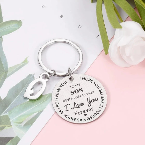 To My Son I Love You Forever Keychain HNS Studio Canada 