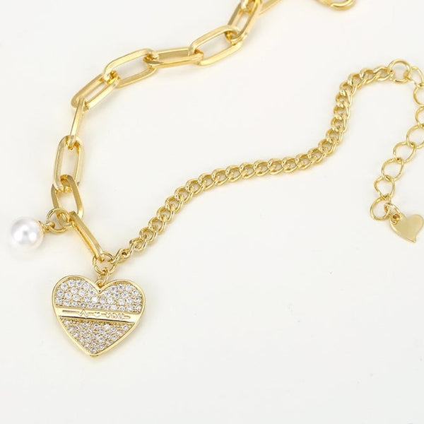 14k Gold Filled Heart Bracelet HNS Studio Canada 