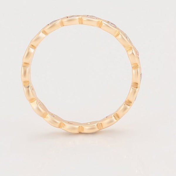 18k Gold Plated Heart Ring Band HNS Studio Canada 