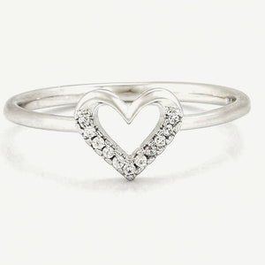 Simple Open Heart Ring HNS Studio Canada 