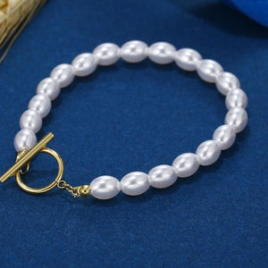 Freshwater Pearl Bracelet with Gold Filled Clasp