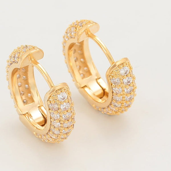 18k Gold Plated Hoop Earrings HNS Studio Canada 