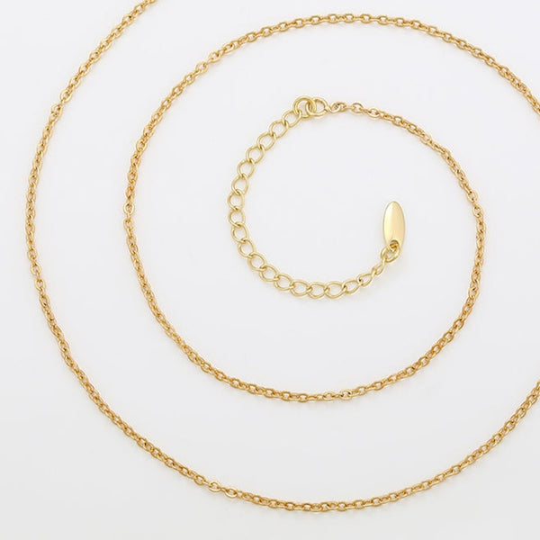 Simple 14k Gold Plated Link Necklace