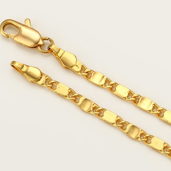 24k Gold Plated Snail Chain Anklet HNS Studio Canada 