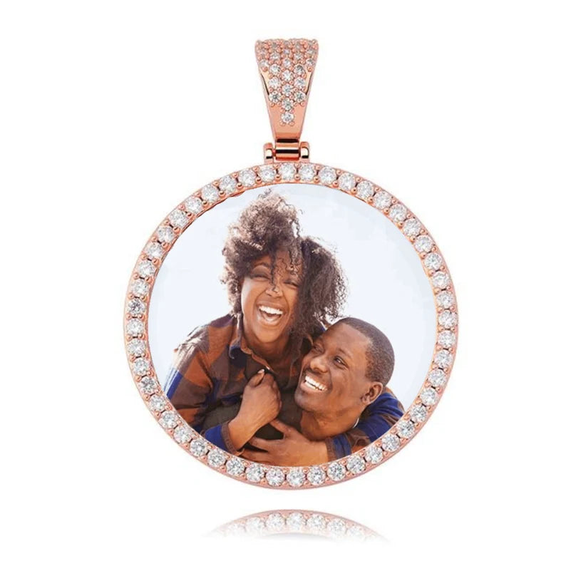 Personalized Custom Made Photo Circle Necklace