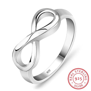 Sterling Silver 925 Infinity Ring - HNS Studio