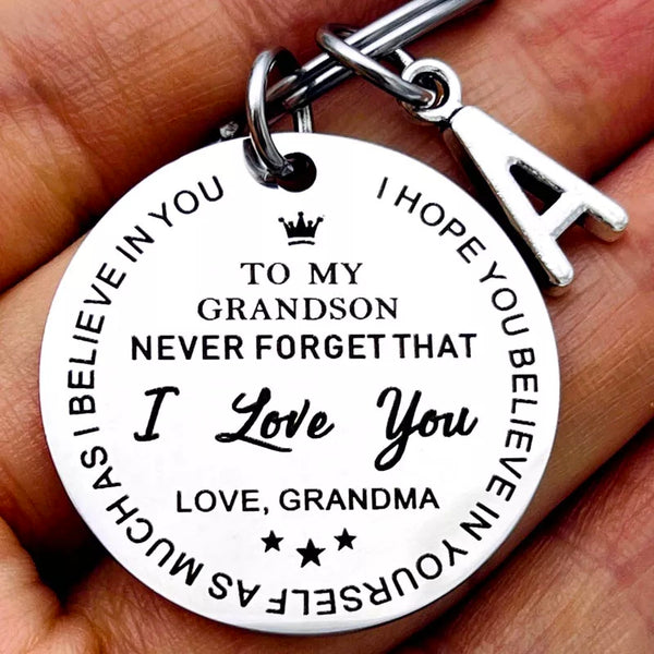 To My Granddaughter/Grandson Keychain From Grandma HNS Studio Canada 