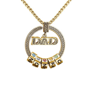 Family Name Necklace For Dad HNS Studio Canada 