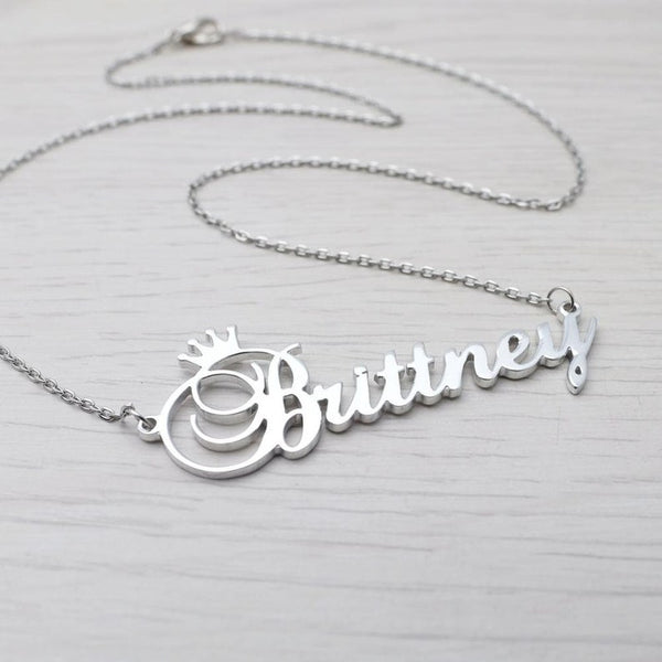 Crown Name Necklace