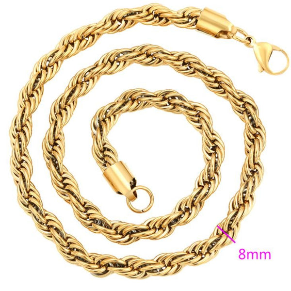 Gold Filled Rope Necklace HNs Studio 