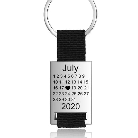 Personalized Calendar Keychain HNS Studio Canada 