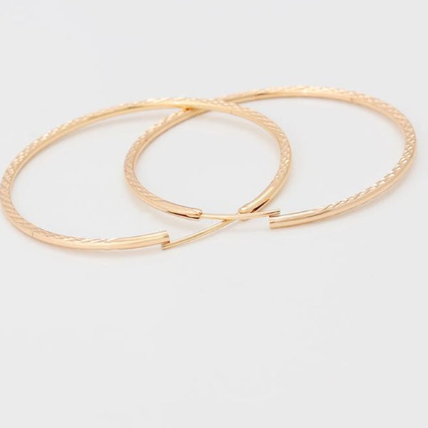 Gold Large Hoops HNS Studio Canada 