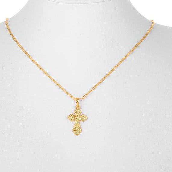 Cross Pendant necklace Gold