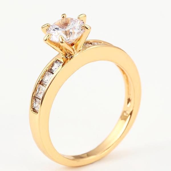 18K Gold plated Wedding Ring Set - HNS Studio