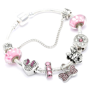 Mickey Mouse Butterfly Charms Bracelet for Girls - HNS Studio