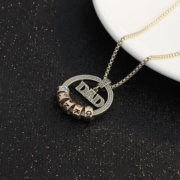Family Name Necklace For Dad HNS Studio Canada 