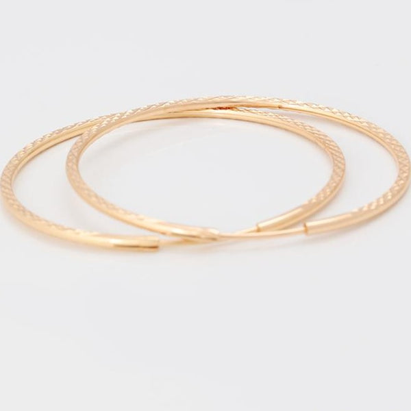 Gold Large Hoops HNS Studio Canada 