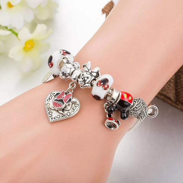 Mickey mouse charms bracelet
