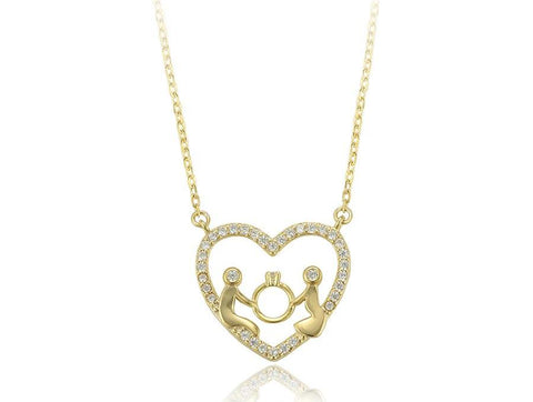 Promise Heart Sterling Silver Necklace - HNS Studio