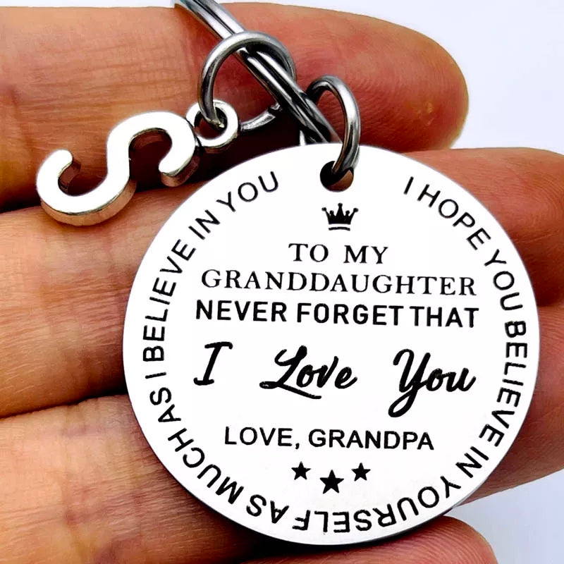 To My Granddaughter/Grandson Keychain HNS Studio Canada 