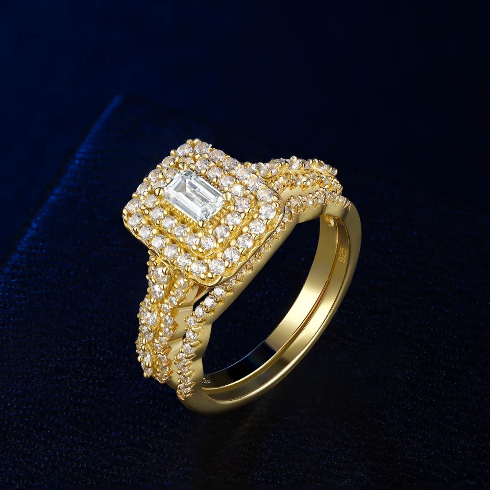 Gold Wedding Ring Set HNS Studio Canada 