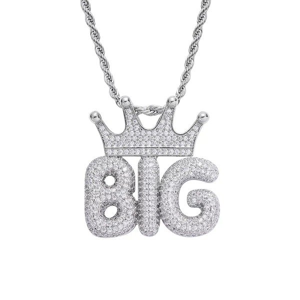 Personalized Name Bubble Letters Necklace
