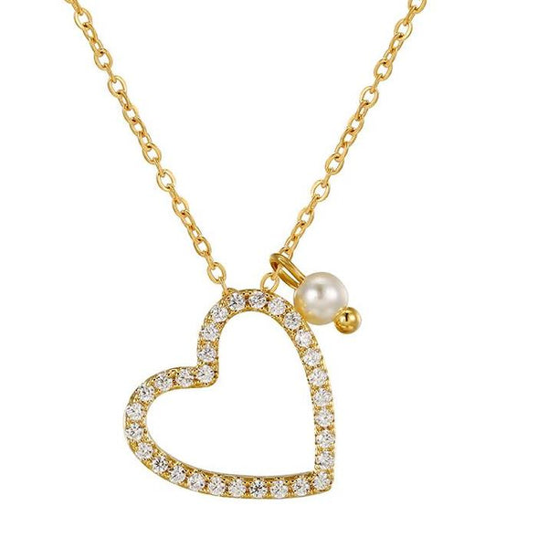 Gold heart necklace 