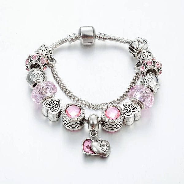 Pink Charm Bracelet for Women HNS Studio Canada