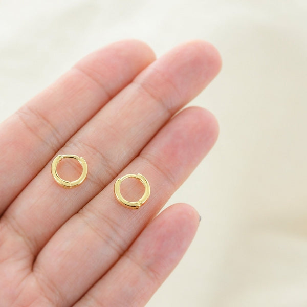 Small Hoop Earrings 18k Gold plated