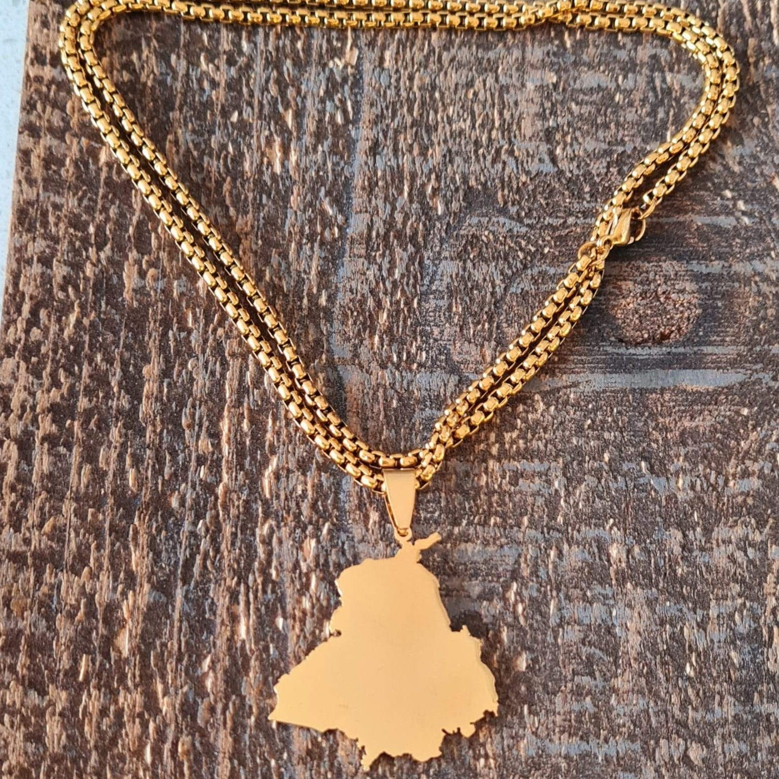 Home › Punjab Map Necklace