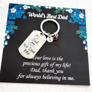 Dad We Love You Personalized Keychain HNS Studio Canada