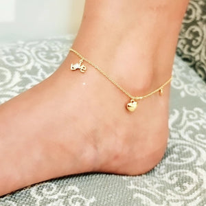Love Charm Anklet Gold HNS Studio Canada Love Charm Anklet Gold HNS Studio Canada 