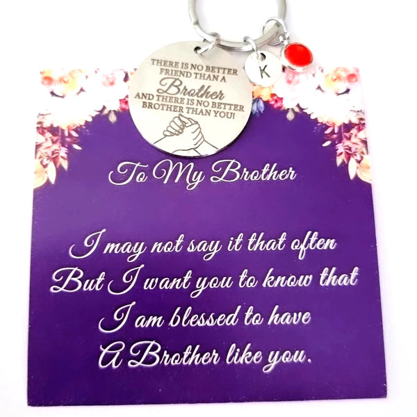 Brother Keychain Personalized HNS Studio Canada 