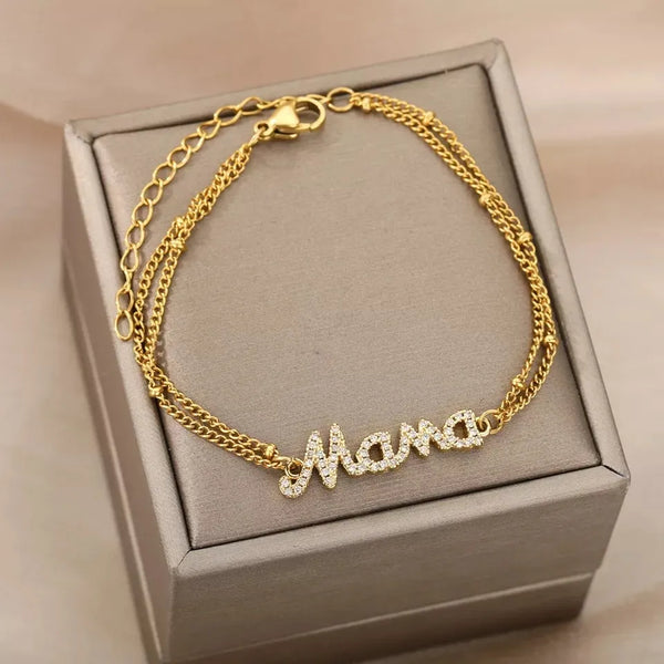 Mama Script Bracelet HNS Studio Canada 