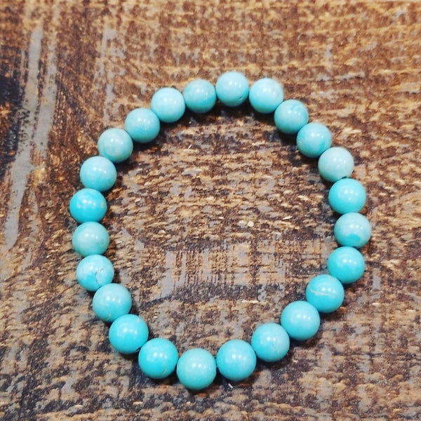Turquoise Gemstone Stretch Bracelet 