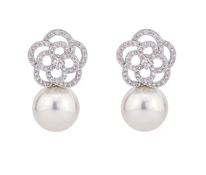 Drop Earrings With Cultured Freshwater Pearls - HNS Studio