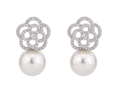 Drop Earrings With Cultured Freshwater Pearls - HNS Studio