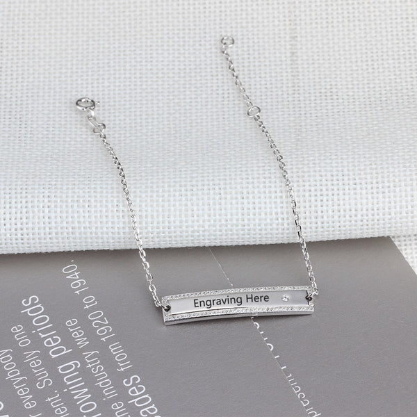 Personalized Sterling Silver Bracelet for Women - HNS Studio