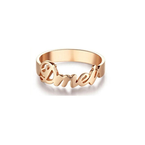925 Sterling Silver Name Ring - HNS Studio