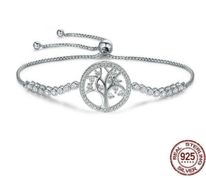 Tree of Life Sterling Silver Tennis Bracelet - HNS Studio