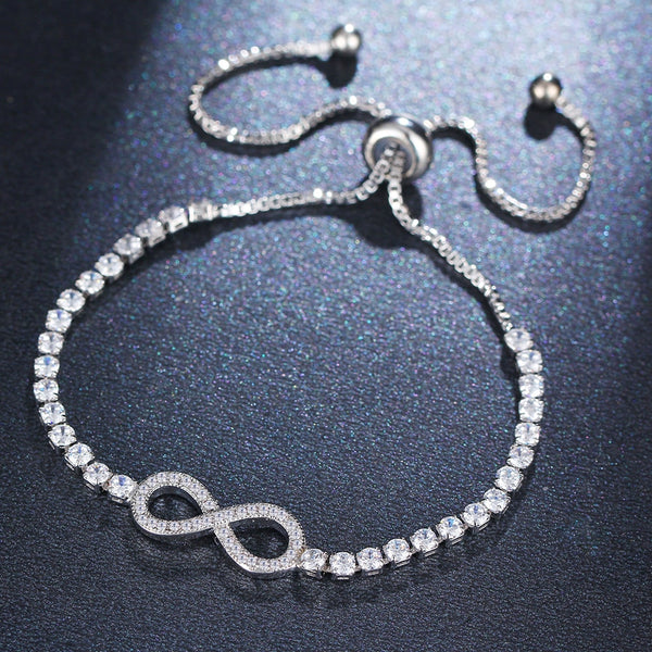 Infinity Symbol of Love, Tennis Bracelet - HNS Studio