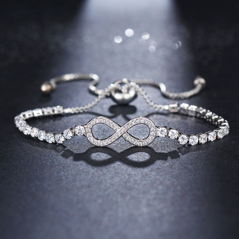 Infinity Symbol of Love, Tennis Bracelet - HNS Studio