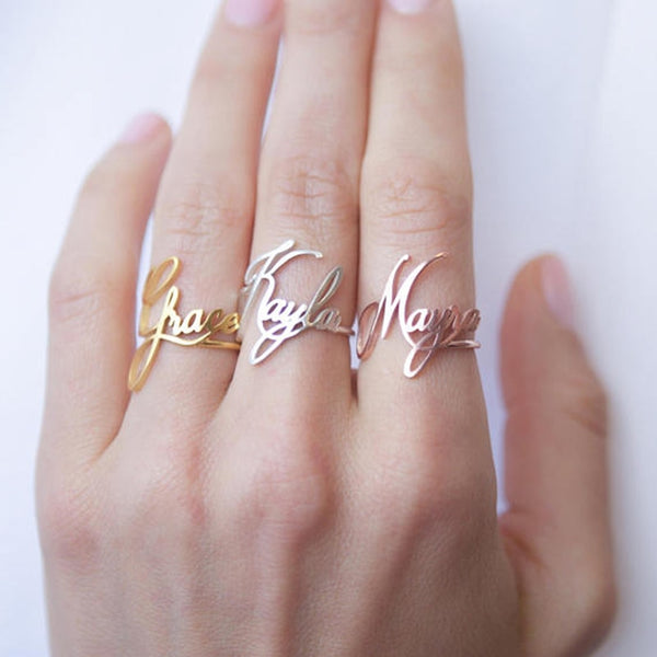 Personalized Name Ring - HNS Studio