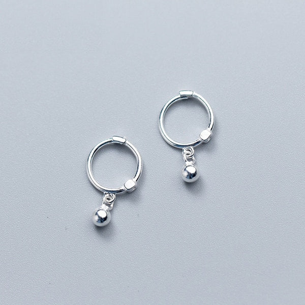 Solid Sterling Silver Small Dangle earrings - HNS Studio